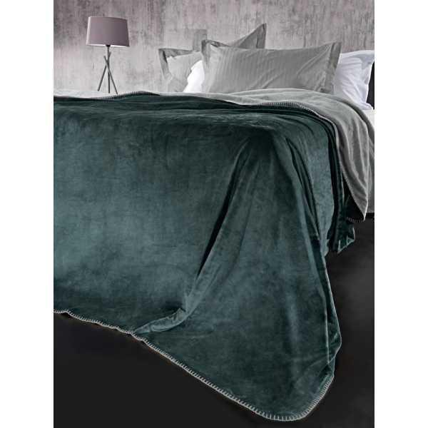 Κουβέρτα Velvet (1+1) Emerald 220x240cm Guy Laroche