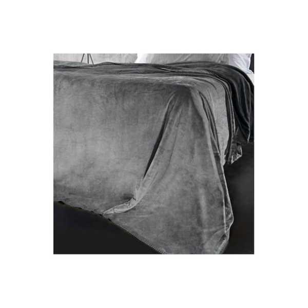 Κουβέρτα Velvet (1+1) Cement 160x220cm Guy Laroche