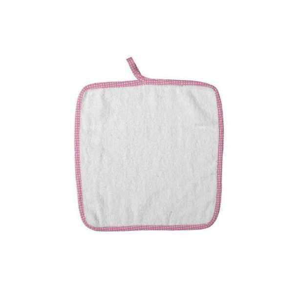 Λαβέτα Ώμου σε Λευκό/Ροζ 30x30cm DimCol